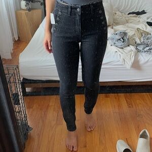 Gap Size 28 High-Waisted Black Skinny Jeans